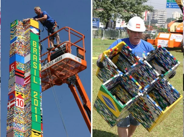 Maior Torre de Lego do Mundo — evento realizado pelo Grupo Upi